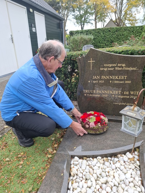bloemen op graf